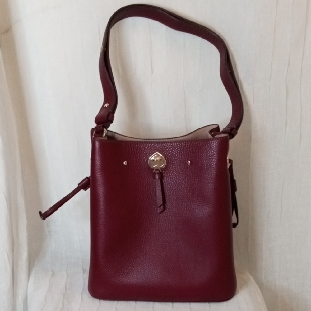 Kate Spade Marti Burgundy Bucket Bag